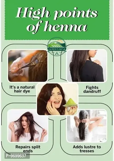 Natural Pure HENNA Powder for Improves Hair Growth And Coloring, Hair Shiny And Soft, Reduces Hair fall And Dandruff   100g-thumb4