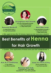 Natural Pure HENNA Powder for Improves Hair Growth And Coloring, Hair Shiny And Soft, Reduces Hair fall And Dandruff   100g-thumb4