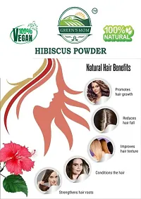 Natural Fresh HIBISCUS POWDER Food grade for Improves Immunity, Digestion, Hemoglobin level Reduces Diabetes, Cholesterol Hair Growth, Skin And Face care 500g-thumb3