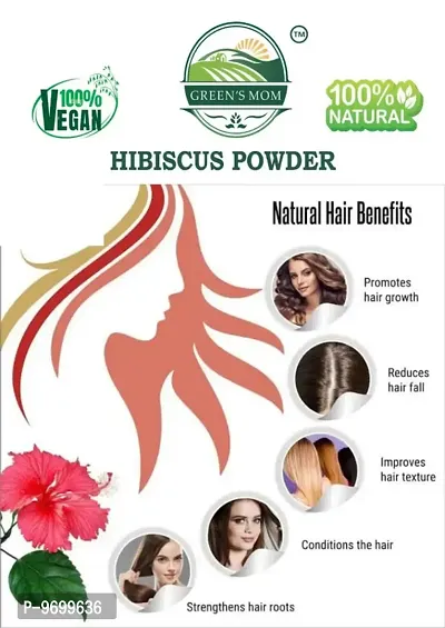 Natural Fresh HIBISCUS POWDER Food grade for Improves Immunity, Digestion, Hemoglobin level Reduces Diabetes, Cholesterol Hair Growth, Skin And Face care 500g-thumb4