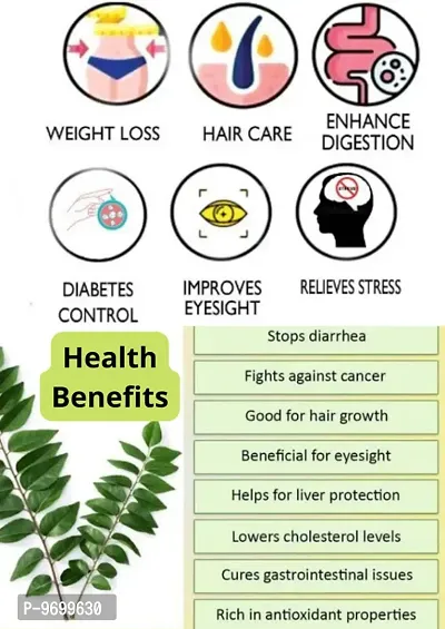 Natural Pure CURRY LEAF POWDER for Reduces Stress And Diabetes Improves Memory And Eyesight Hair Growth, Skin And Face care 500g-thumb3