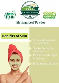 Natural Fresh Moringa Drumstick Leaf Powder for Immunity And Energy Booster, Digestion, Diabetes, Hair Growth, Skin And Face care 500g-thumb4