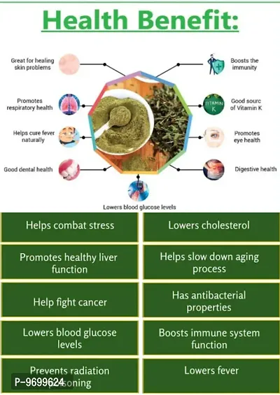 Natural Fresh TULSI POWDER for Boosts Immunity Reduces Cold, Cough And Other Respiratory Disorders Reduces Diabetes, Stress And Fatigue Hair And Skin care 500g-thumb3