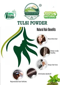 Natural Fresh TULSI POWDER for Boosts Immunity Reduces Cold, Cough And Other Respiratory Disorders Reduces Diabetes, Stress And Fatigue Hair And Skin care 500g-thumb3