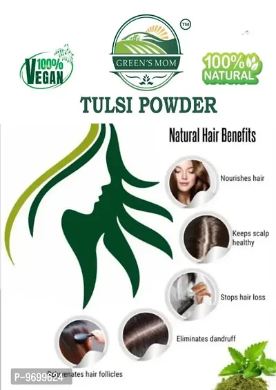 Natural Fresh TULSI POWDER for Boosts Immunity Reduces Cold, Cough And Other Respiratory Disorders Reduces Diabetes, Stress And Fatigue Hair And Skin care 500g-thumb4