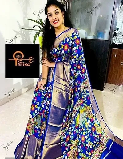 Fancy Chiffon Saree with Blouse Piece for Women