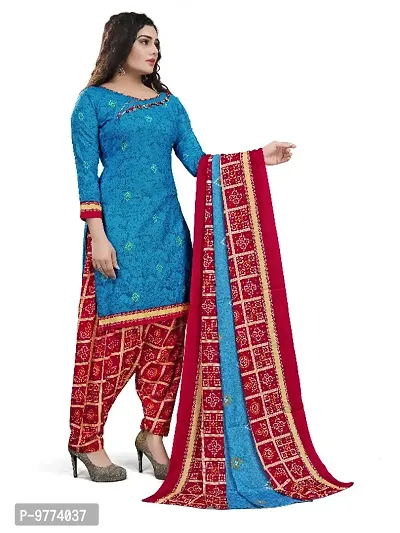 Beautiful Cotton Printed Dress Material with Dupatta For Women-thumb2