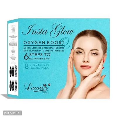 Luster Insta Glow Oxygen Boost Facial Kit | 6 Step Facial Kit | Made With Natural Ingredients | Instant Glow Facial Kit | All Skin Types | Paraben Free &ndash; 320ml-thumb3
