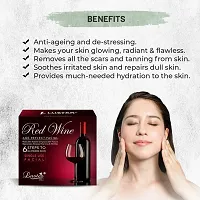 Luster Red Wine Age Reflect Facial Kit |Anti Ageing Facial Kit | Wine Facial | For Glowing Skin and Deep Cleansing | Skin Brightening and Instant Glow | Paraben Free - 320ml-thumb2