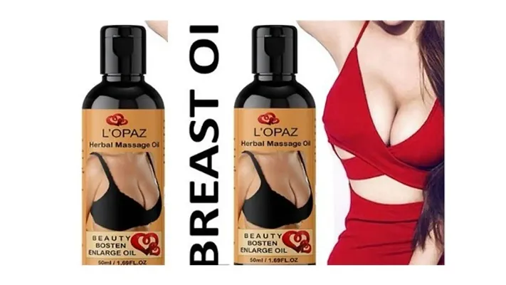 Naturals 100% Herbal Effective Breast Growth Massage Essential Oil Improves breast Size  Increase Breast Firmness No Side Effect Pack of 2