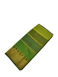 Stylish Cotton Blend Multicoloured  Saree With Blouse Piece-thumb1