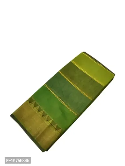 Stylish Cotton Blend Multicoloured  Saree With Blouse Piece-thumb2