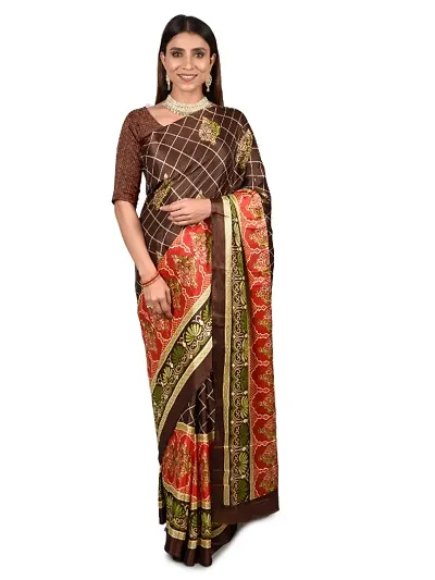 Stylish Art Silk Saree With Blouse Piece