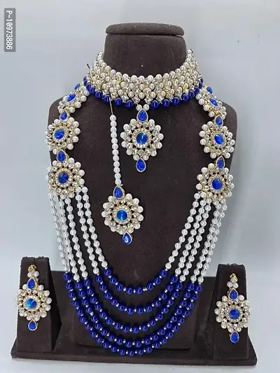 Traditional Alloy Bridal Necklace Set