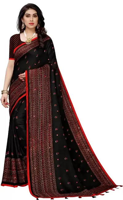Attractive Jute Cotton Saree with Blouse piece 