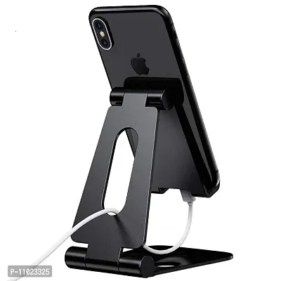Tabletop Cell Phone Stand, Adjustable Phone Holder Stand Dock Holder - Full Aluminum Desktop Holder Stand Accessories Mobile Holder Stand For Table-thumb0