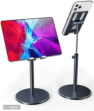 Mobile Stand Holder For Table, Ipad Tabletop Stand For Online Classes, Angle Height Adjustable Cellphone Holder, Compatible For All Mobile Phones, Iphone, Ipad, Tablet