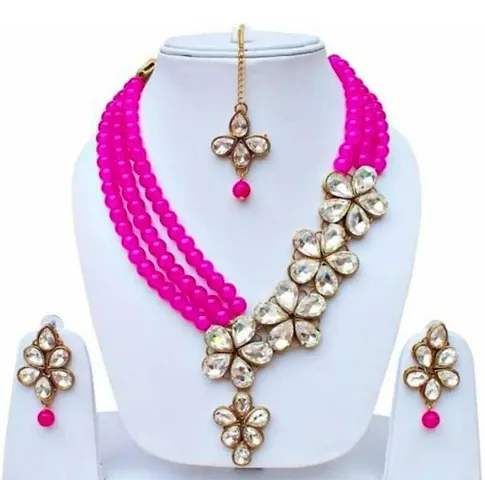 Traditional Alloy Bridal Necklace Set