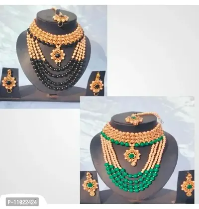 Elegant Thred Work Jewellery Sets For Women-thumb0