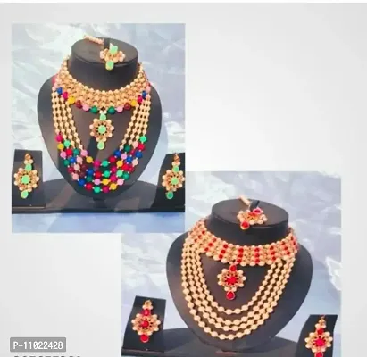 Elegant Thred Work Jewellery Sets For Women