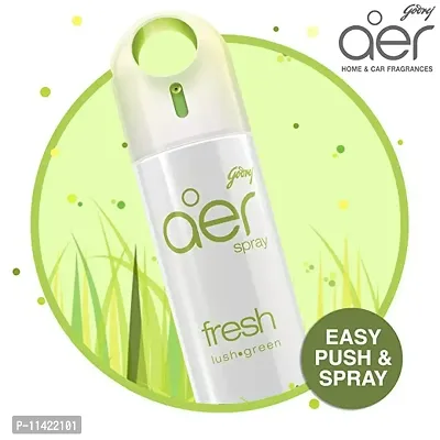 Godrej aer Spray | Room Freshener for Home And Office - Fresh Lush Green | Pack of 2 (220 ml each)| Long-Lasting Fragrance-thumb3
