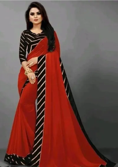 Beautiful Georgette Saree With Blouse Piece For Women