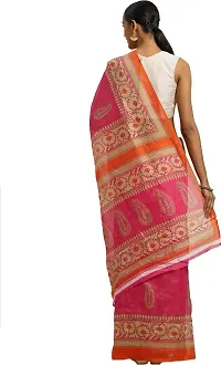 Stylish Art Silk Pink Bollywood Saree with Blouse piece For Women Pack Of 1-thumb1