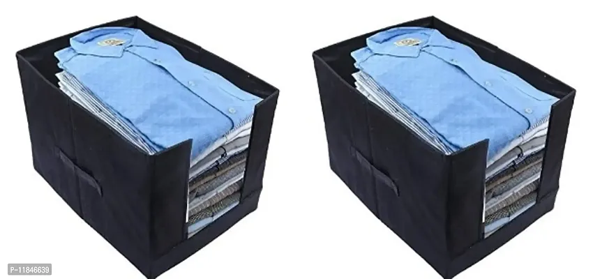 Trendy Stackable Shirt Organizer To Pamper Your Folded Shirts (Pack Of 2)