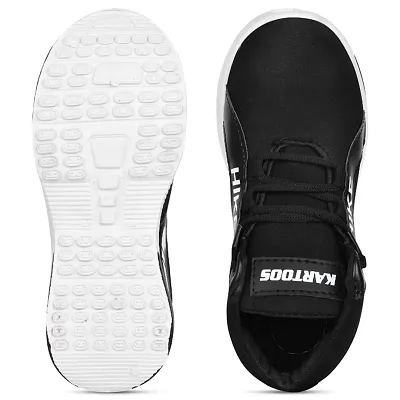 Tway Trendy kids Black Sports shoes Running Walking and Hikking Shoes for Boys