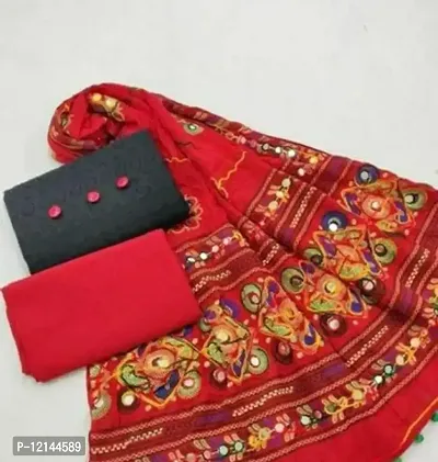 Beautiful Cotton Dress Material with Dupatta For Women