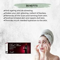 Luster Red Wine Age Reflect Facial Kit | 3 Single Use Facials Inside | Anti Ageing Facial Kit | Wine Facial | For Glowing Skin and Deep Cleansing Free -120ml-thumb2