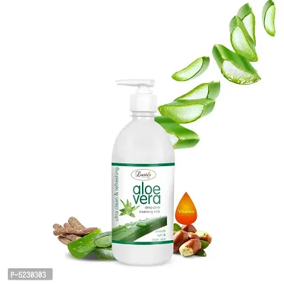 Luster Aloe Vera Cleansing Milk (Paraben  Sulphate Free)-500 Ml