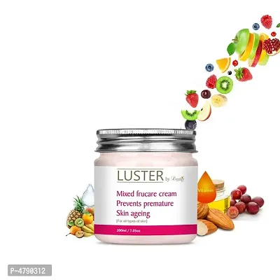 Luster Mixed Frucare Massage Cream - Prevents Premature Skin Ageing (Paraben  Sulfate Free)-200 ml