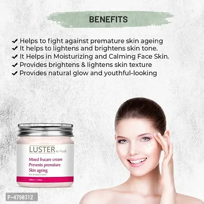 Luster Mixed Frucare Massage Cream - Prevents Premature Skin Ageing (Paraben  Sulfate Free)-200 ml-thumb4