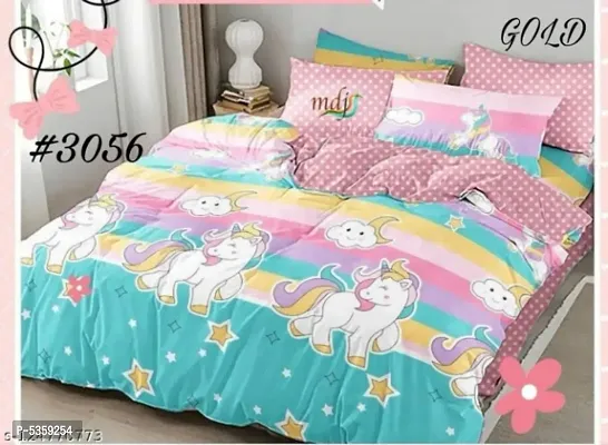 glace cotoon double beedsheet with jumbo pillow covers