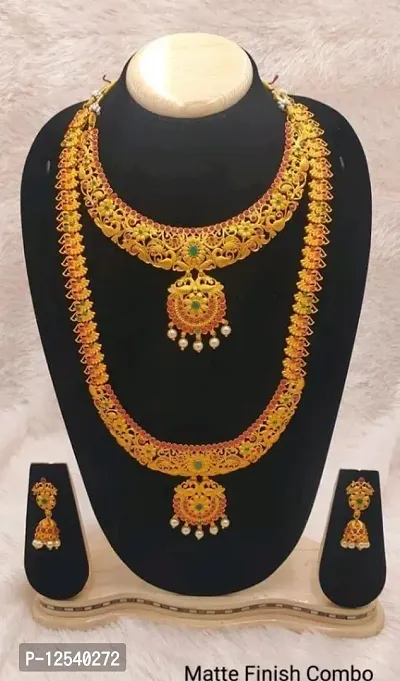 Stylish Golden Alloy  Jewellery Set For Women