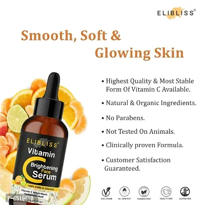 Elibliss Vitamin C - Skin Clearing Serum For Brightening, Anti-Aging Skin Repair, Dark Circle, Fine Line and Sun Damage Corrector Pack Of 4-thumb3