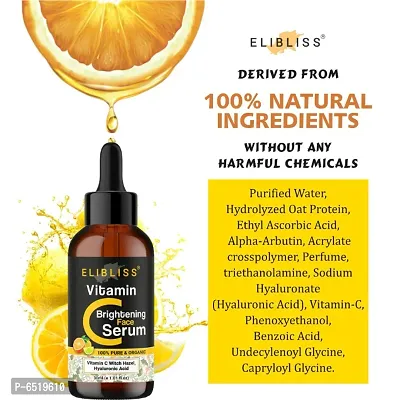 Elibliss Vitamin C - Skin Clearing Serum For Brightening, Anti-Aging Skin Repair, Dark Circle, Fine Line and Sun Damage Corrector Pack Of 4-thumb4