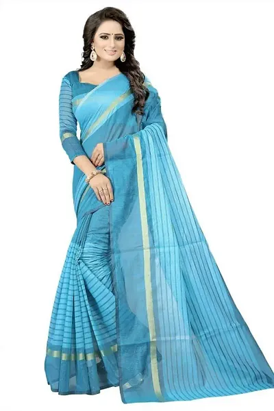 Silk Blend Woven Design Sarees For Women