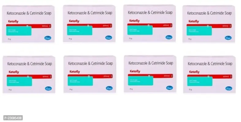 Ketofly Anti- Fungal Soap  ( Pack of 8 soap ) 75 gm each-thumb0