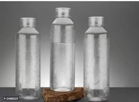 Premium Quality Water Bottle 1000 Ml Bottle, Pack Of 3 White-thumb0