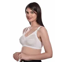 BODYAAN Women Bra ||Girls Bra || Cotton Bra ||Non-Padded Bra || Non-Wired Bra ||Regular Bra || Full Coverage Bra|C Cup Bra White-thumb1