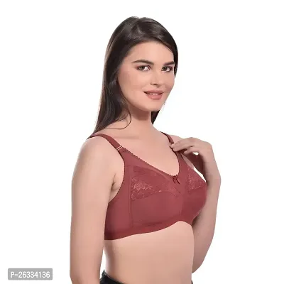 BODYAAN Women Bra ||Girls Bra || Cotton Bra ||Non-Padded Bra || Non-Wired Bra ||Regular Bra || Full Coverage Bra|B Cup Bra-thumb2