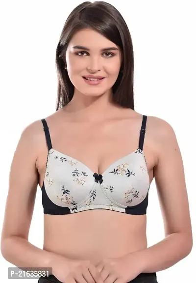 Women Stylish Cotton Blend T-shirt Bra-thumb0