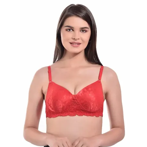 BODYAAN Women Bra ||Women & Girls Bra || Cotton Bra ||Padded Bra || Printed Bra |Non-Wired Bra ||Regular Bra ||Daily Use| Full Coverage Bra|B Cup Bra