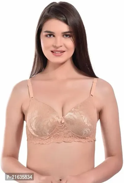 Women Stylish Cotton Blend T-shirt Bra-thumb0