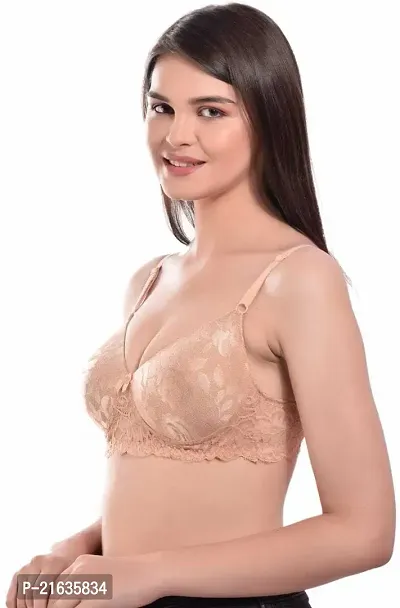 Women Stylish Cotton Blend T-shirt Bra-thumb3