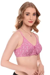 BODYAAN Women Bra ||Women  Girls Bra || Cotton Bra ||Non Padded Bra || Printed Bra |Non-Wired Bra ||Regular Bra ||Daily Use| Full Coverage Bra|B Cup Bra-thumb1