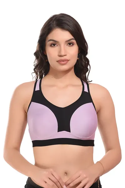 404 green-non padded full coverage sports bra