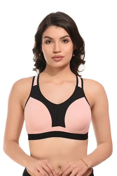 404 green-non padded full coverage sports bra